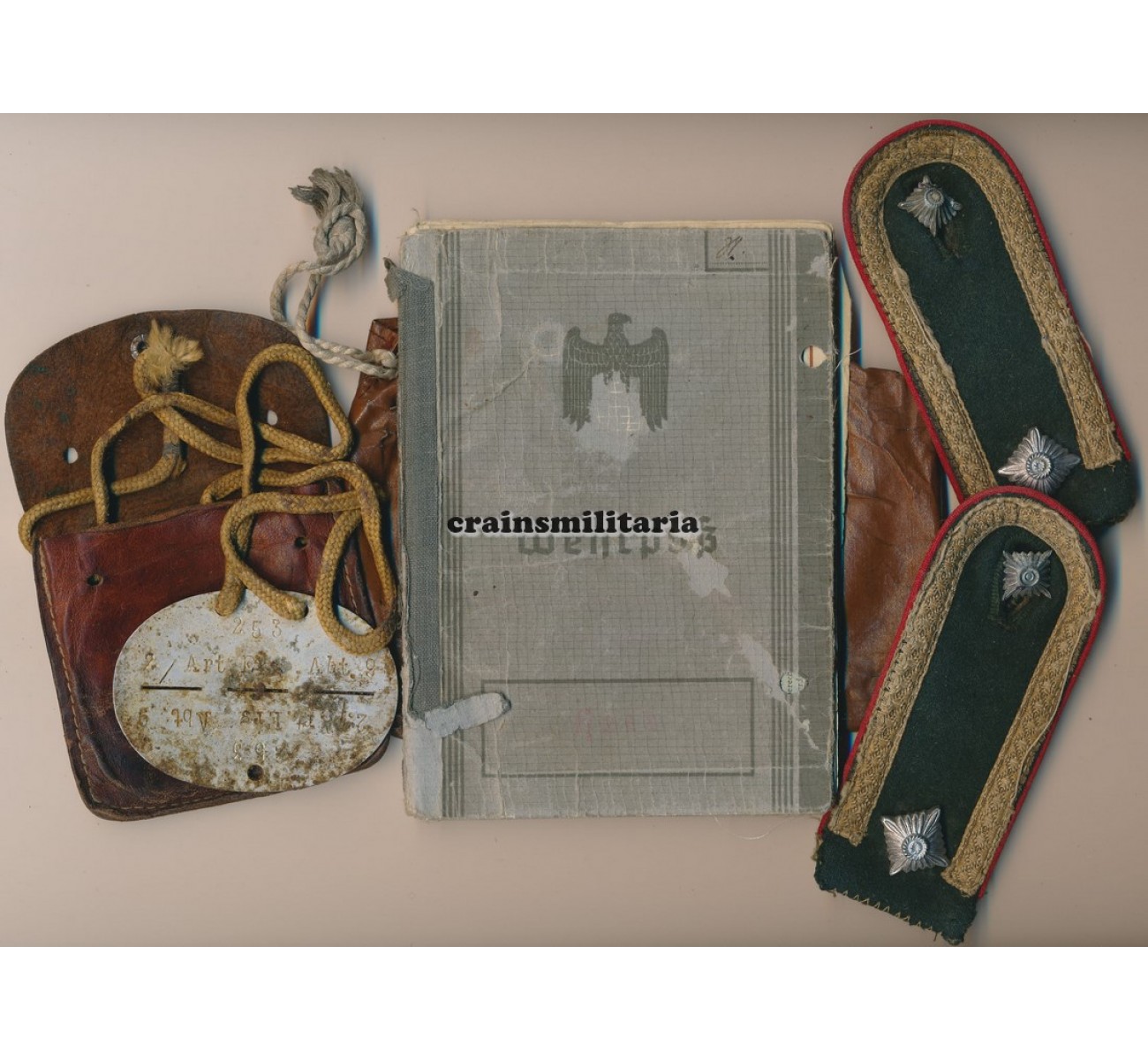 Crain's Militaria - 29.Pz.Gren.Div. Italy Wehrpass grouping